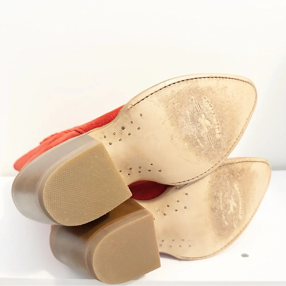 IDYLLWIND WOMEN'S CHARMED LIFE SUEDE WESTERN BOOTS - ROUND TOE RED - Picture 9 of 10